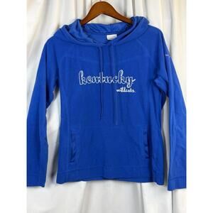 Columbia Kentucky Wildcats UK Fleece Hoodie Hooded Sweatshirt Womens Large